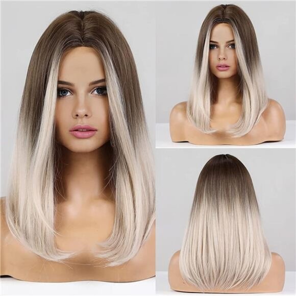 Other - Women's Ombre Blonde Bob Wig Shoulder Length Wig